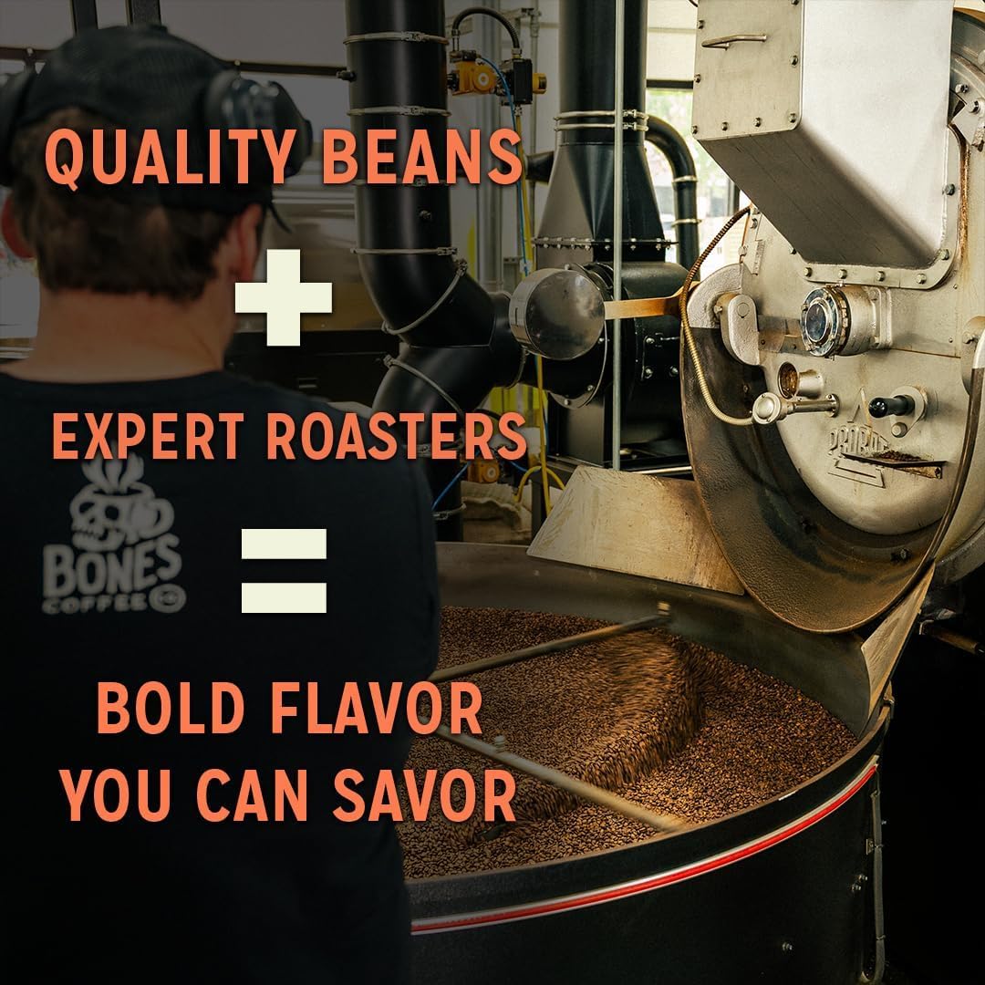 Bones Coffee Company Holiday Favorites Bundle, 5 Assorted Flavored Coffee Low Acid Medium Roast