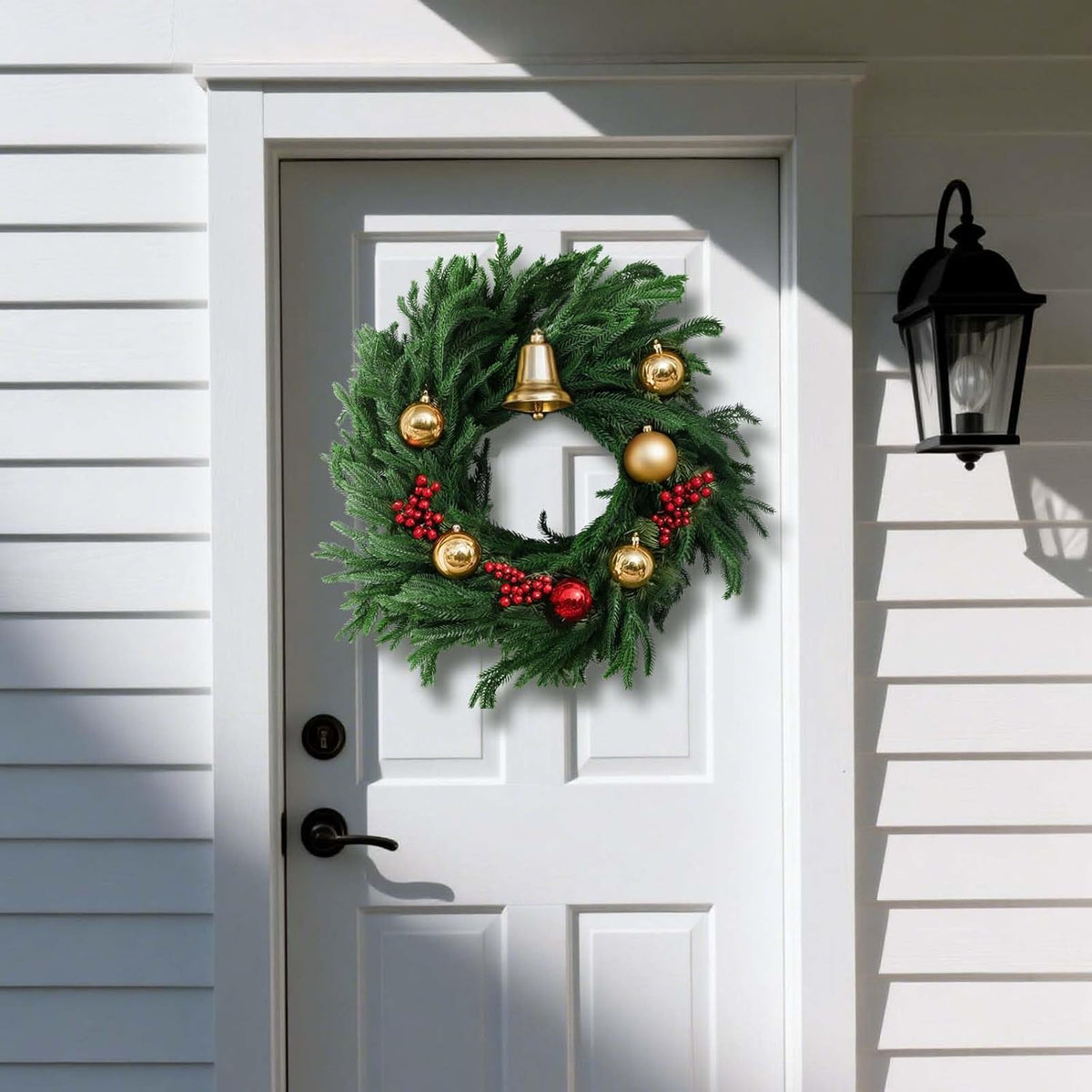 2 Pack 6FT Real Touch Norfolk Pine Garland – Artificial Evergreen Greenery Christmas Decoration for