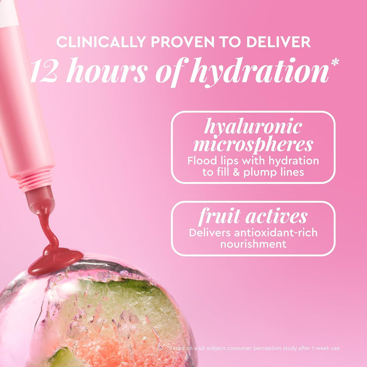 Glow Recipe Glass Balm Lip Treatment - 12Hr Hydrating Lip Balm & Moisturizer with Hyaluronic Acid