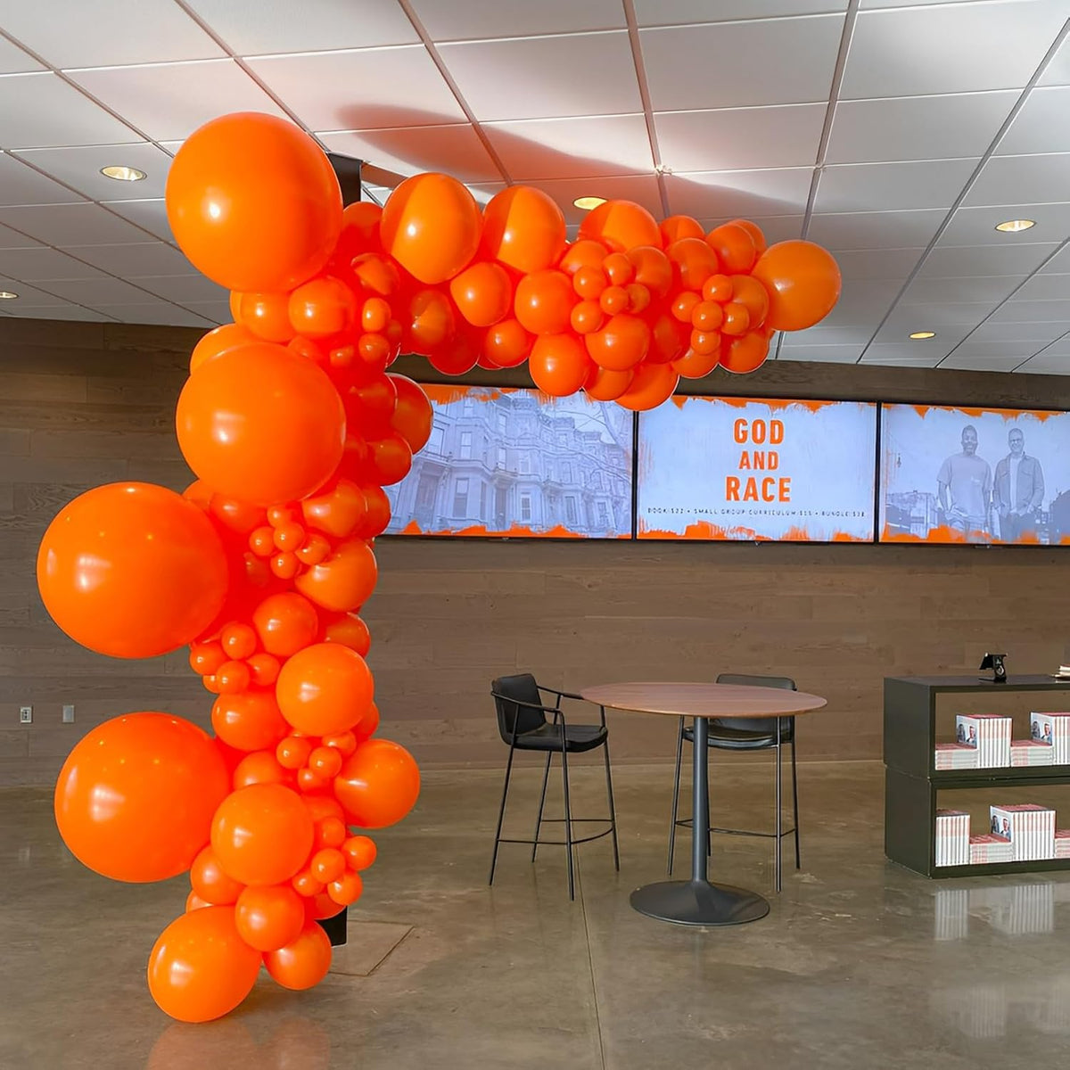 90pack Orange Balloons Different Size 18/12/10/5 Inch Burnt Orange Balloon Garland Arch Kit for