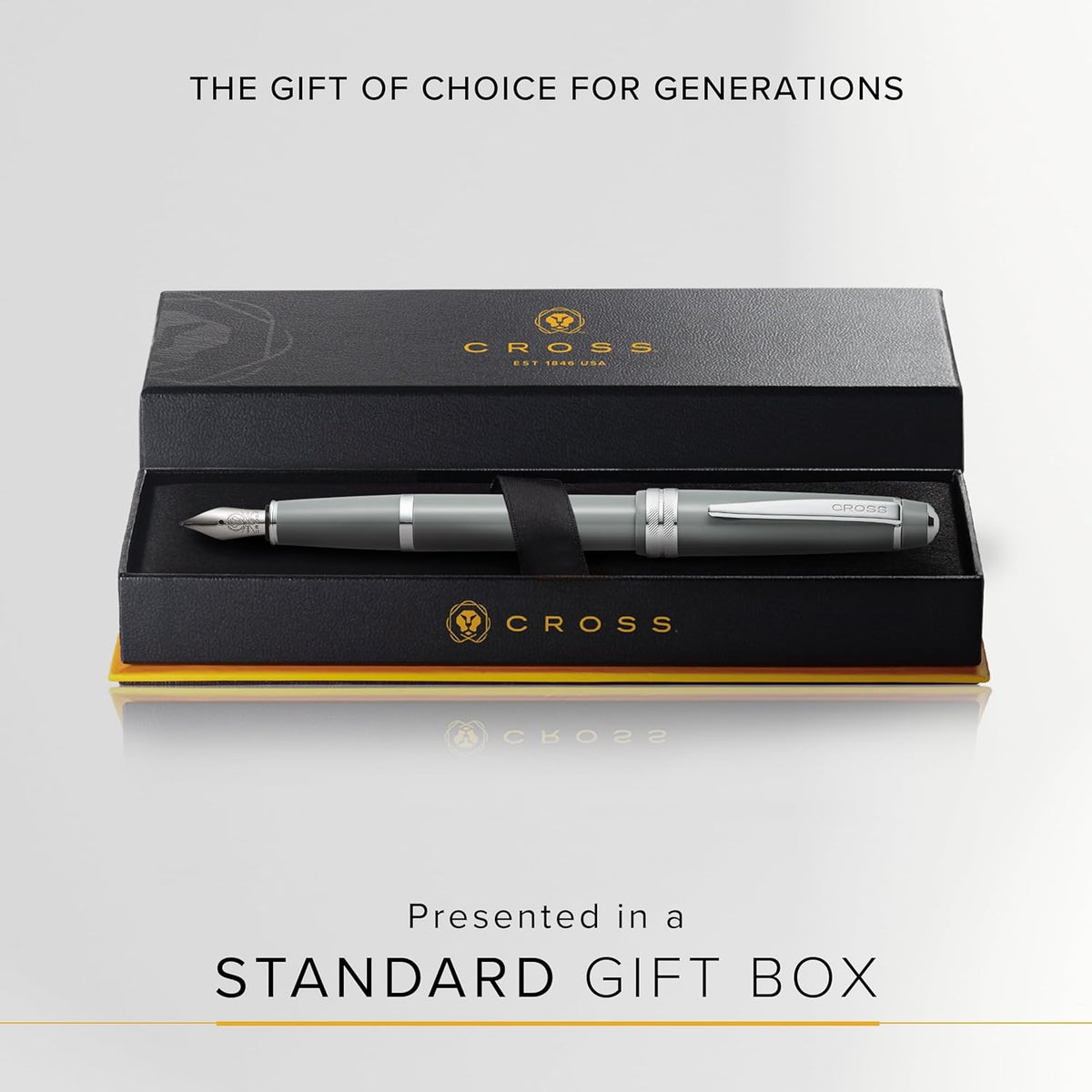Cross Bailey Light Refillable Fountain Presented in a Everyday Gift Box - Medium Point, Black Ink