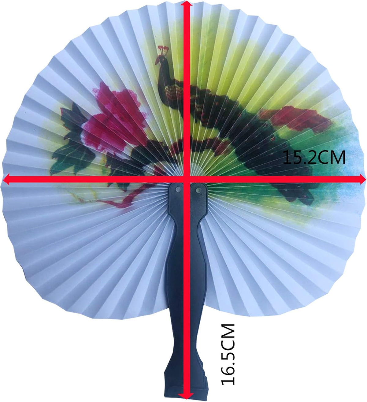 30 Pcs 3.5" Mini Chinese Oriental Handheld Floral Folding Paper Fans Bulk Assortment for Wedding