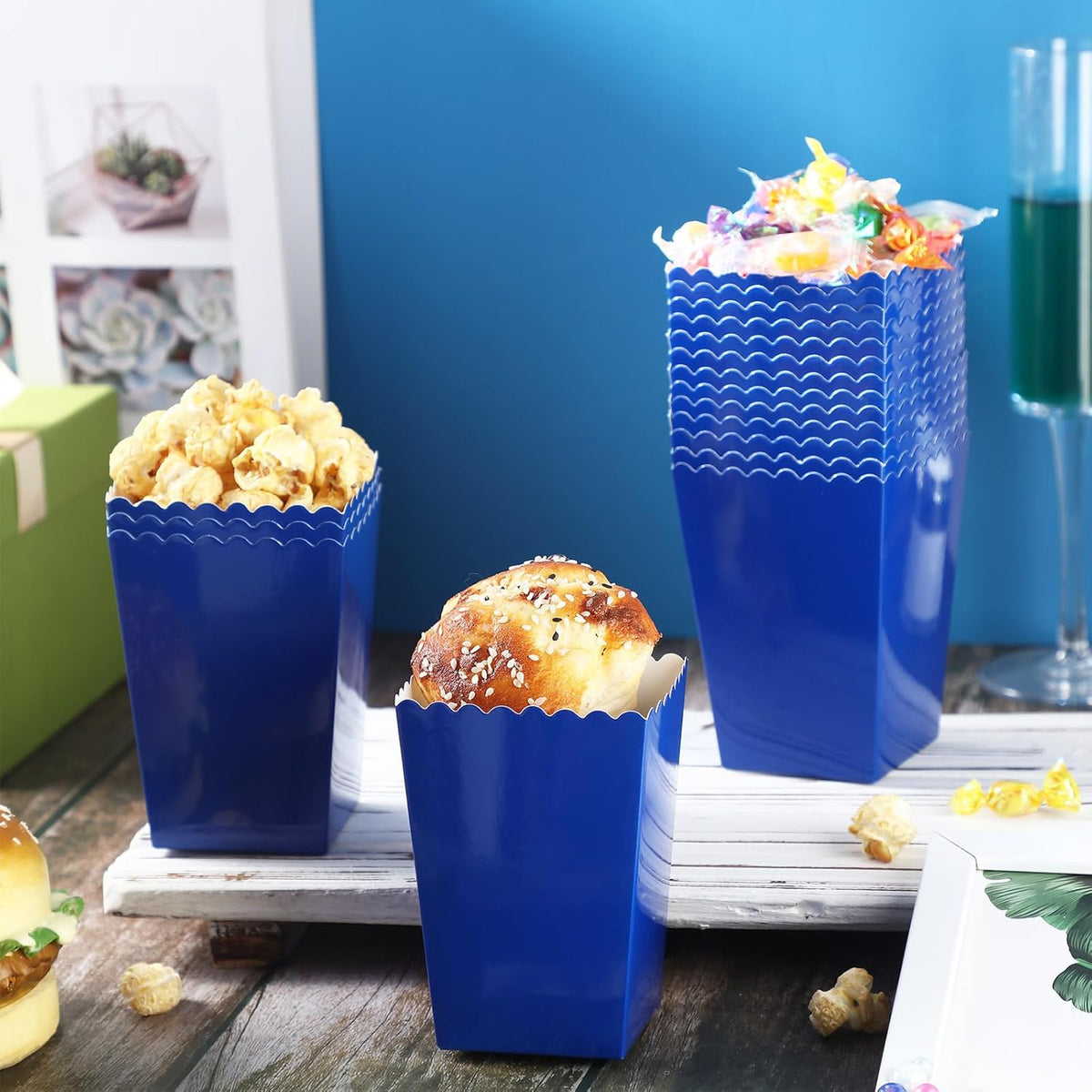 200 Pcs Popcorn Boxes Mini Paper Popcorn Box Cardboard Popcorn Container for Party Disposable Snack