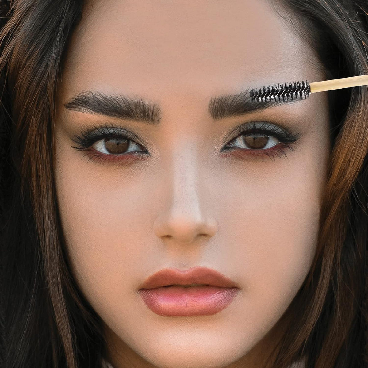 Tbestmax 300 Disposable Mascara Wands Eyelash Brush Spoolies for Eye Lash Extension Eyebrow Bamboo