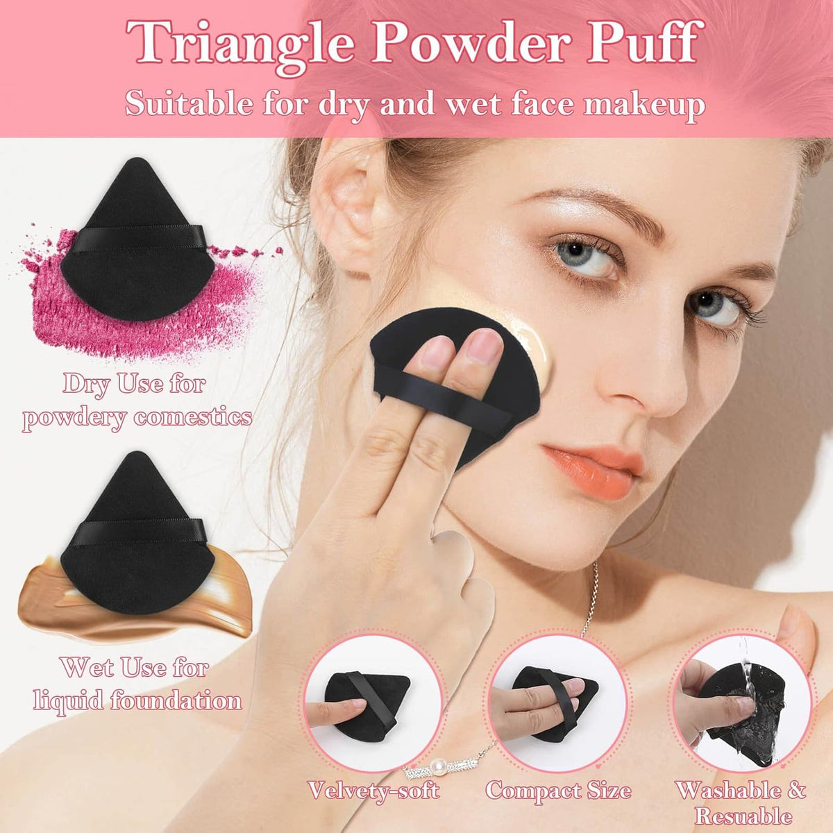 Disposable Applicators Kit With Makeup Puff, Mixing Palette, Artist Supplies, Accessories, Mascara