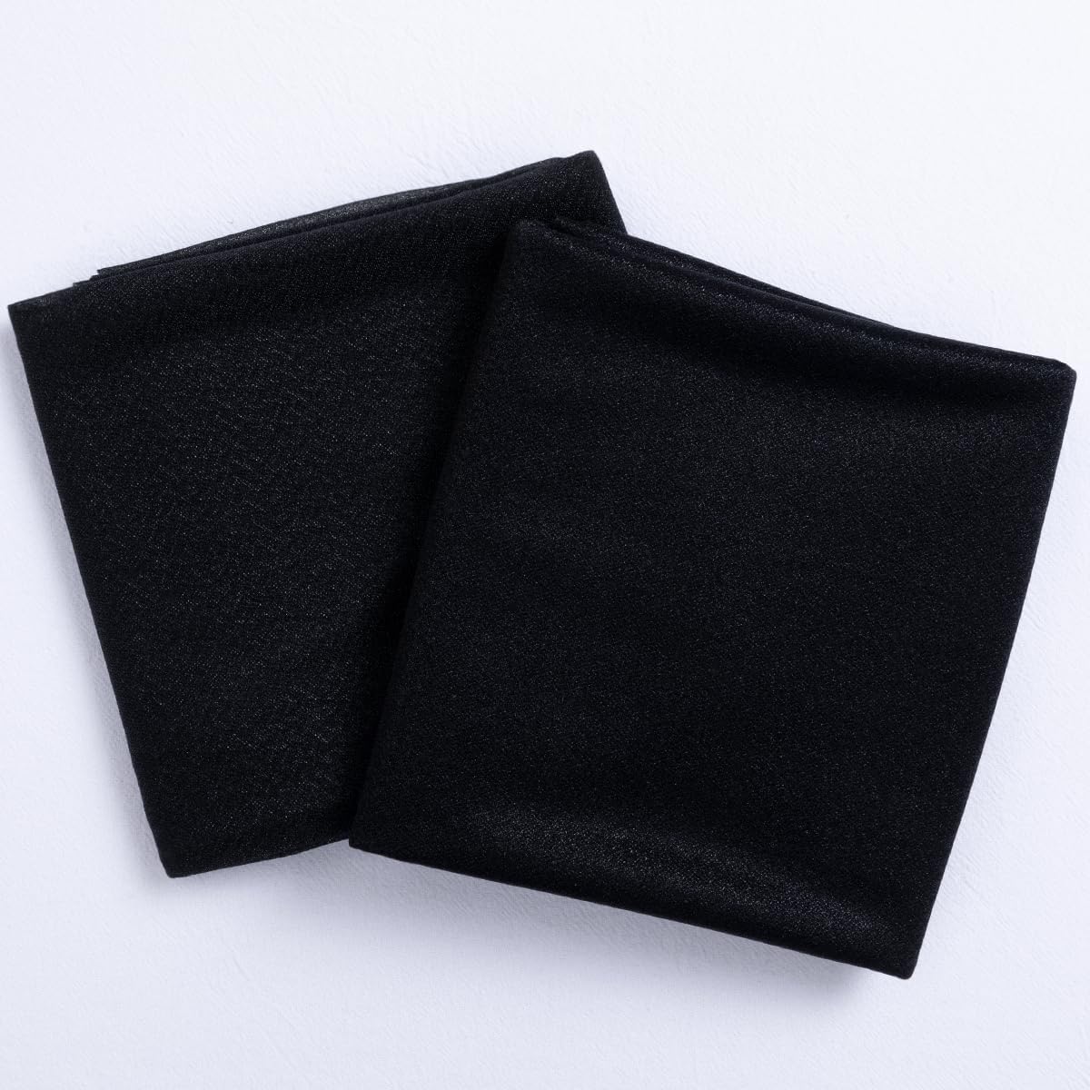 Socomi Black Sheer Gothic Wedding Draping Fabric 29" x 20Ft 2 Panel Outdoor Curtain Arch Drapes