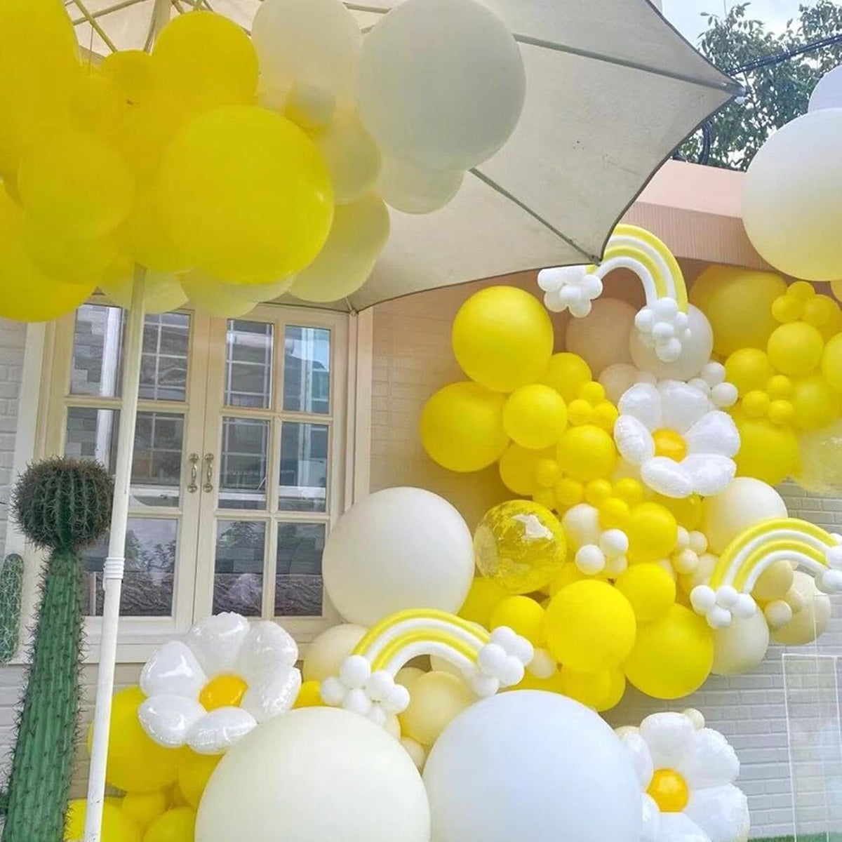 412pcs Yellow Balloon Garland Arch Kit 18 12 10 5 Inch Different Sizes Matte Latex Balloons for