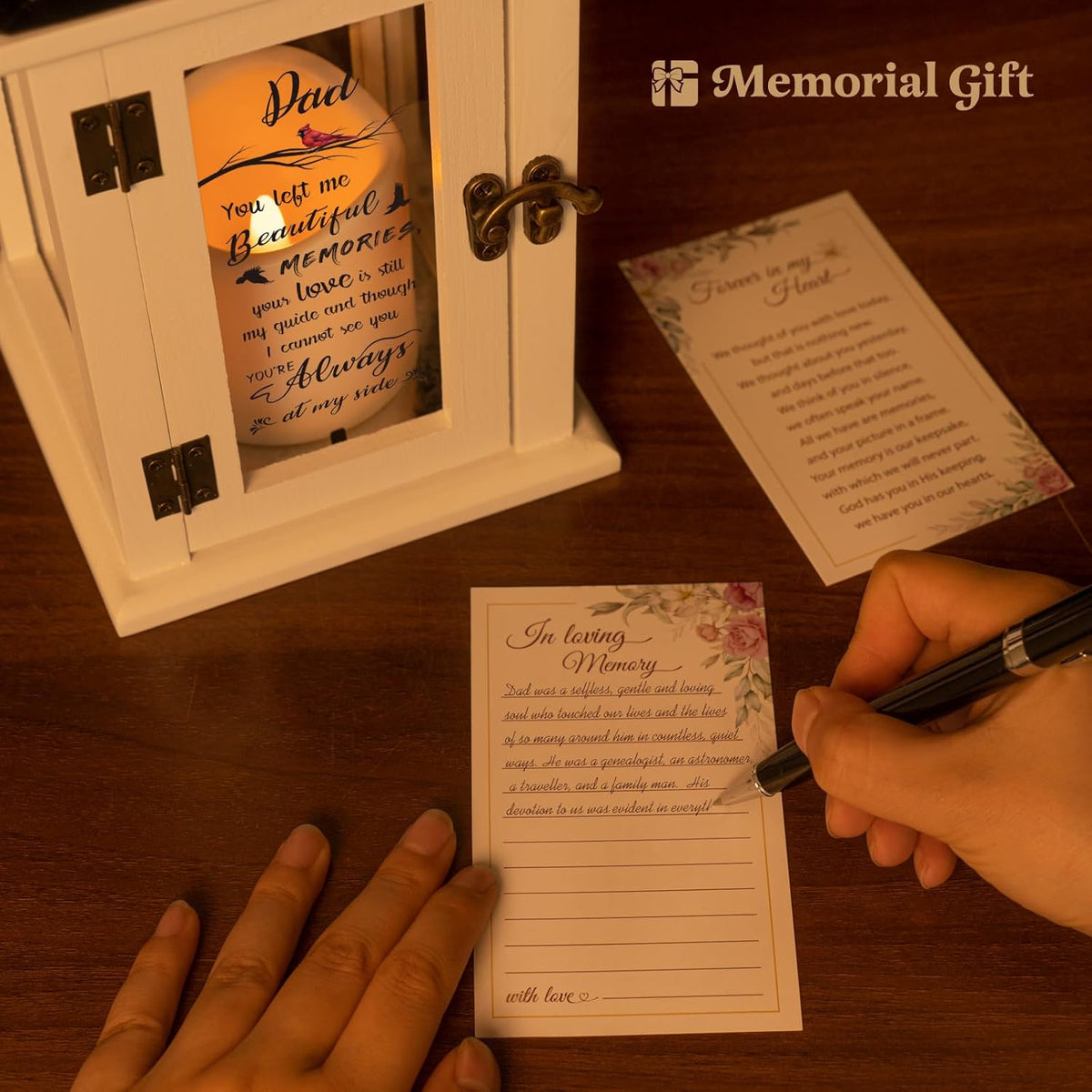 Memorial Lantern - Bereavement Sympathy Gifts for Loss of Loved One Memorial Gifts for Loss of
