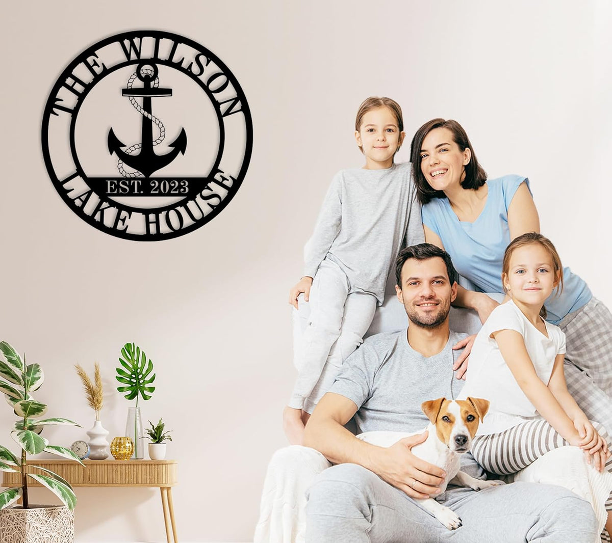 Personalized Lake House Decor, Custom Nautical Wall Decor, Nautical Decor for Home, Outdoor Metal