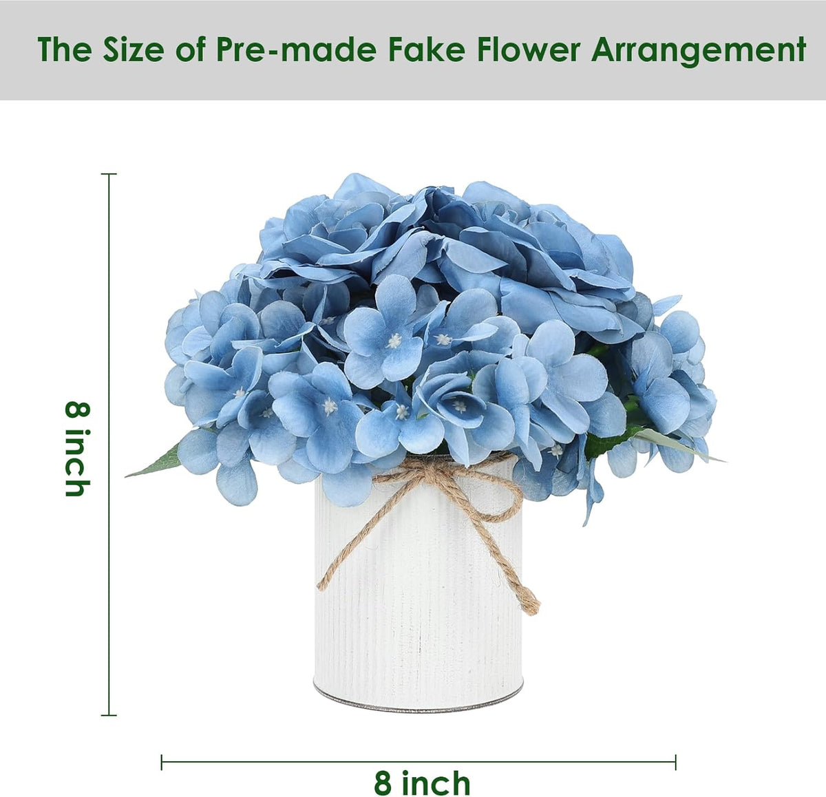 Flower Table Centerpieces - Set of 6 Floral Arrangement Artificial Wedding Hydrangeas Floral
