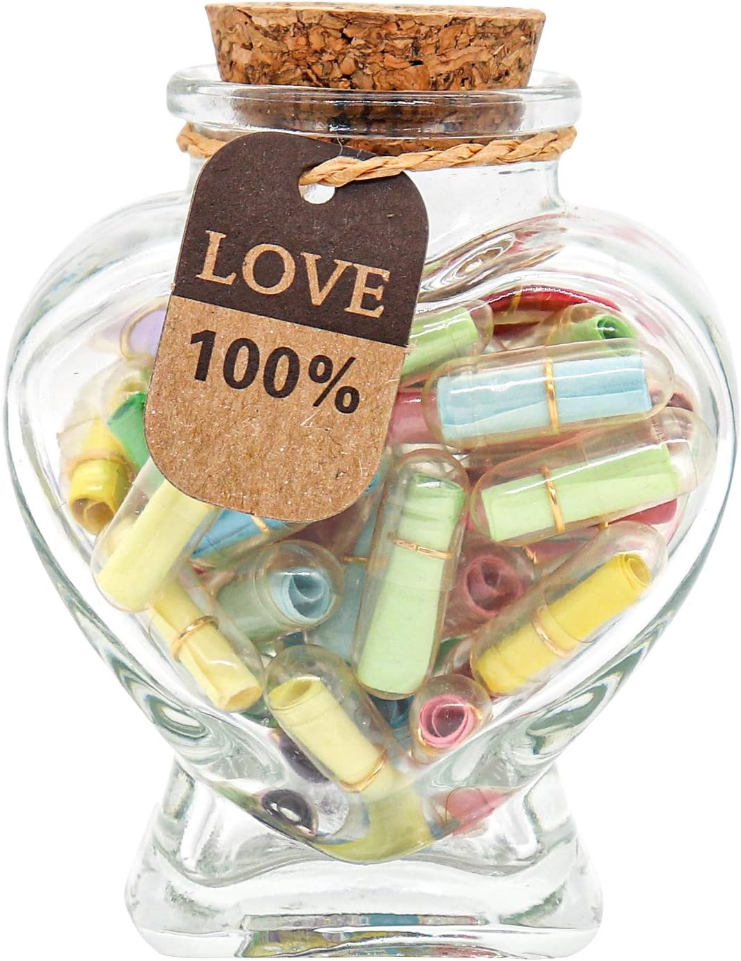 Capsule Letters Message in a Bottle - Love Letter for Valentine's Day, Birthday - Lovely Notes