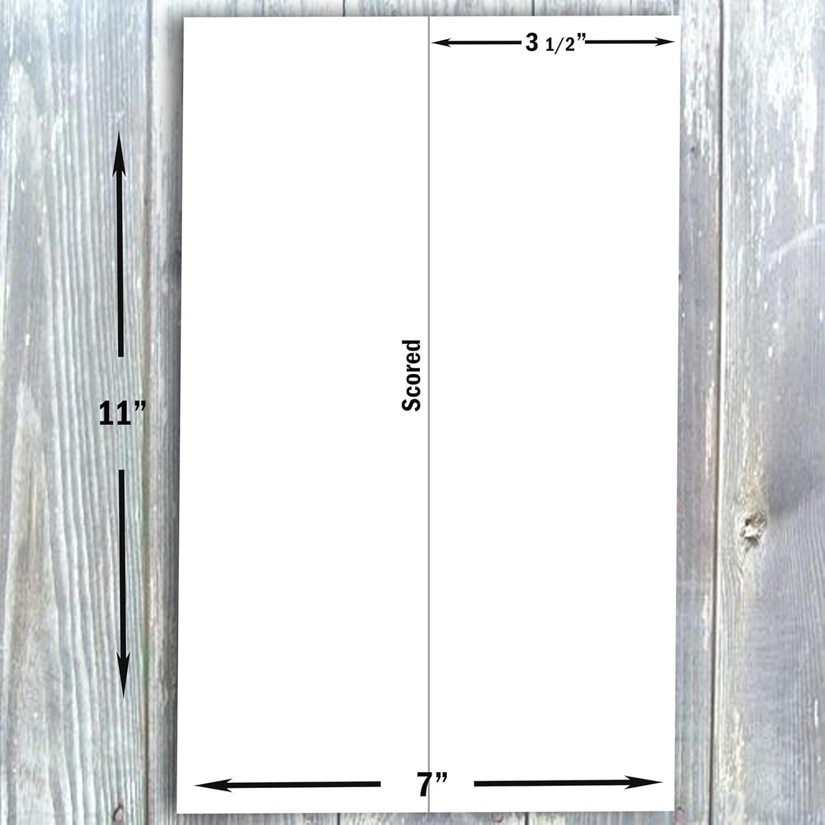 Hamilco Blank Tent Name Place Table Cards 3 1/2" x 11" Folded Card Stock - White Cardstock Paper