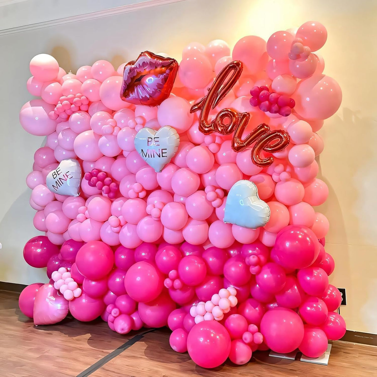 110pcs Pastel Pink Balloons 12 Inch Light Pink Latex Balloon Garland Arch Kit for Birthday Baby