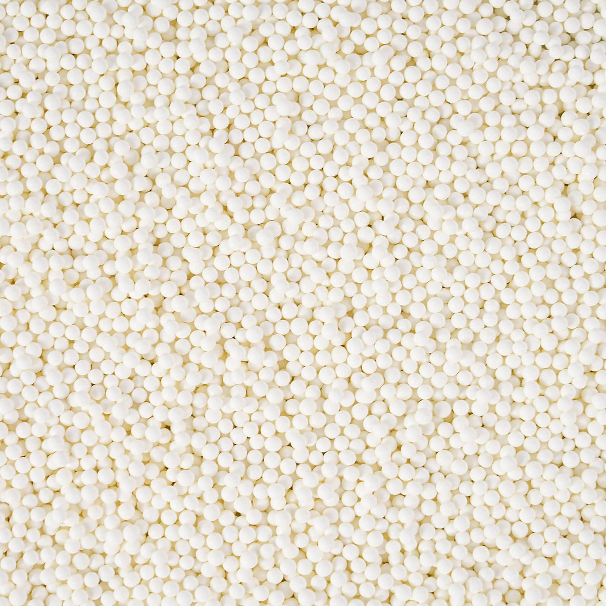 White Nonpareils Sprinkles, Edible 2mm Pearl, White Sprinkles for Cake Decorating, Cake Pops