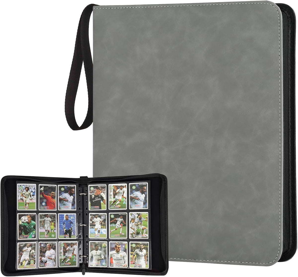 Trading Card Binder, Premium 9 Pocket Card Binder, 720 Double Sided Pocket PU Collection Binder