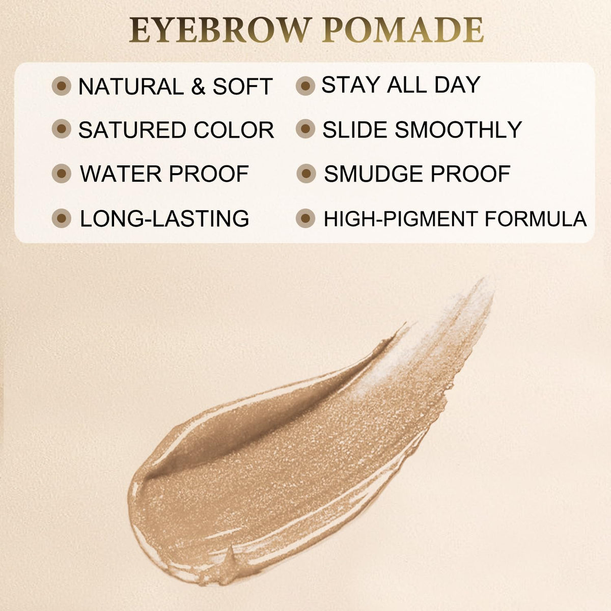 LAVONE Eyebrow Stamp Stencil Kit, Brow Stamp Trio Kit with Waterproof Eyebrow Pencil, Eyebrow