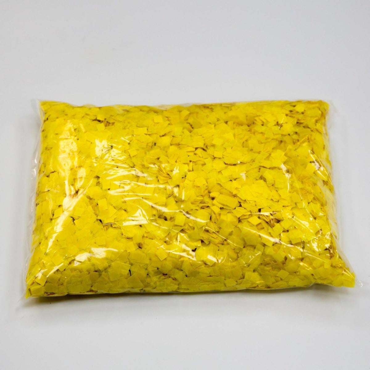 Biodegradable Tissue Confetti Squares, Yellow Color – Ultimate Confetti Fluttering Tissue Paper