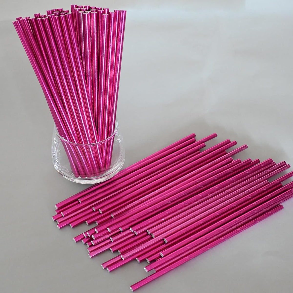 Paper Straws Party,Disposable Drinking Straws, 7.75 Inches, for Birthday, Bridal Party, Wedding