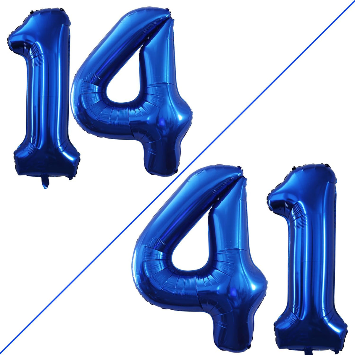 GOER Number 14 Balloons for 14th Birthday Sweet 14 Party Decorations,42 Inch Jumbo Foil Helium 41
