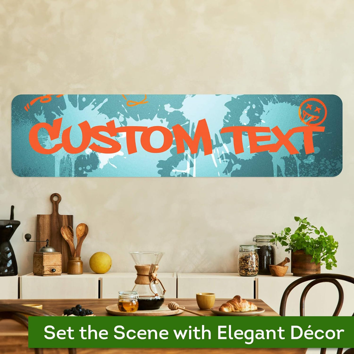 Custom Sign, Custom Street Sign, 11 Font Colors, 13 Font Styles, 4 Hole Options, 22 Sizes, 12x48