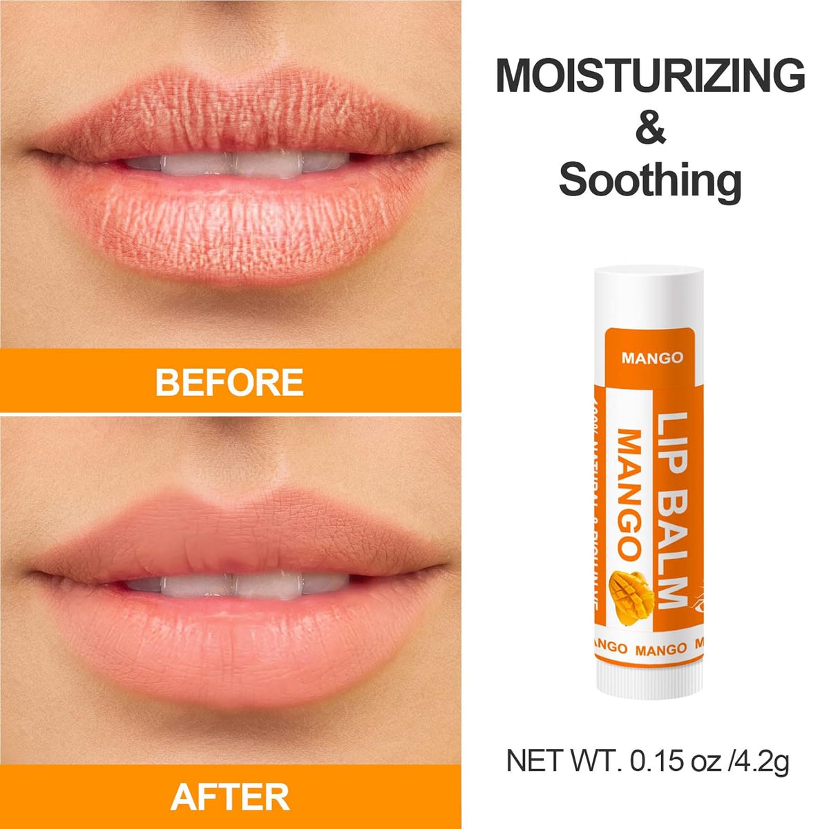 Yopela 28 Pack Natural Lip Balm Bulk with Vitamin E and Coconut Oil - Moisturizing, Soothing, and