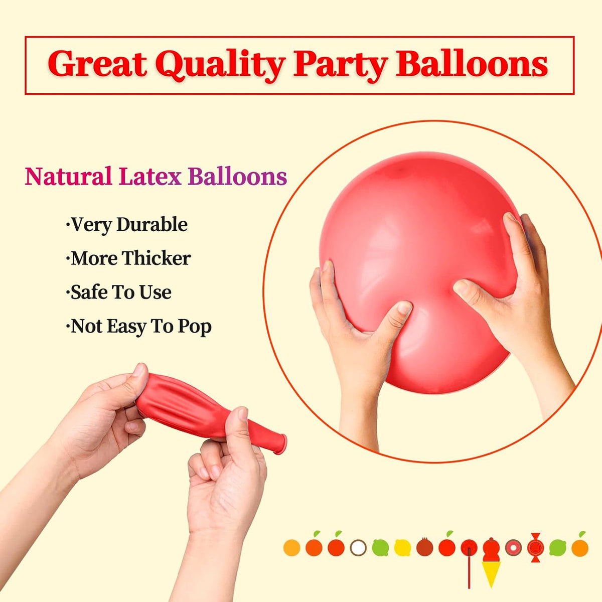 110pcs Coral Red Balloon 12 Inch, Coral Red Latex Balloons for Birthday Party Baby Shower