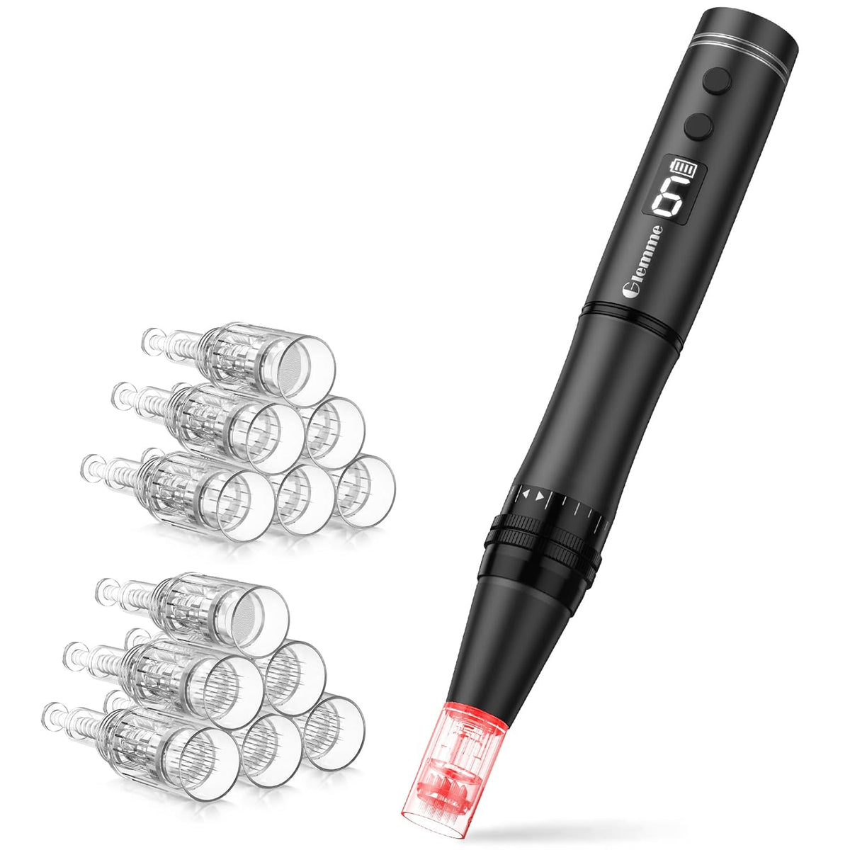 Microneedle Derma Roller Pen for Hair Beard Face Skin, Derma Pen Microneedling Pen for Women Men