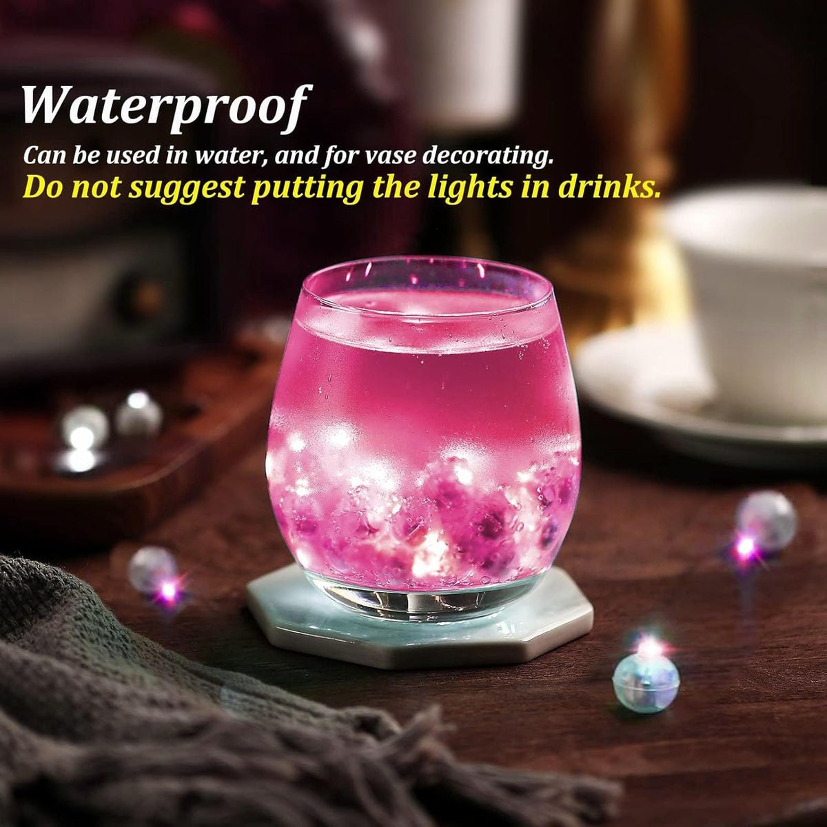 Aogist 200pcs Pink LED Balloon Light, Mini Tiny Light Round Led Ball Lamp for Paper Lantern Balloon
