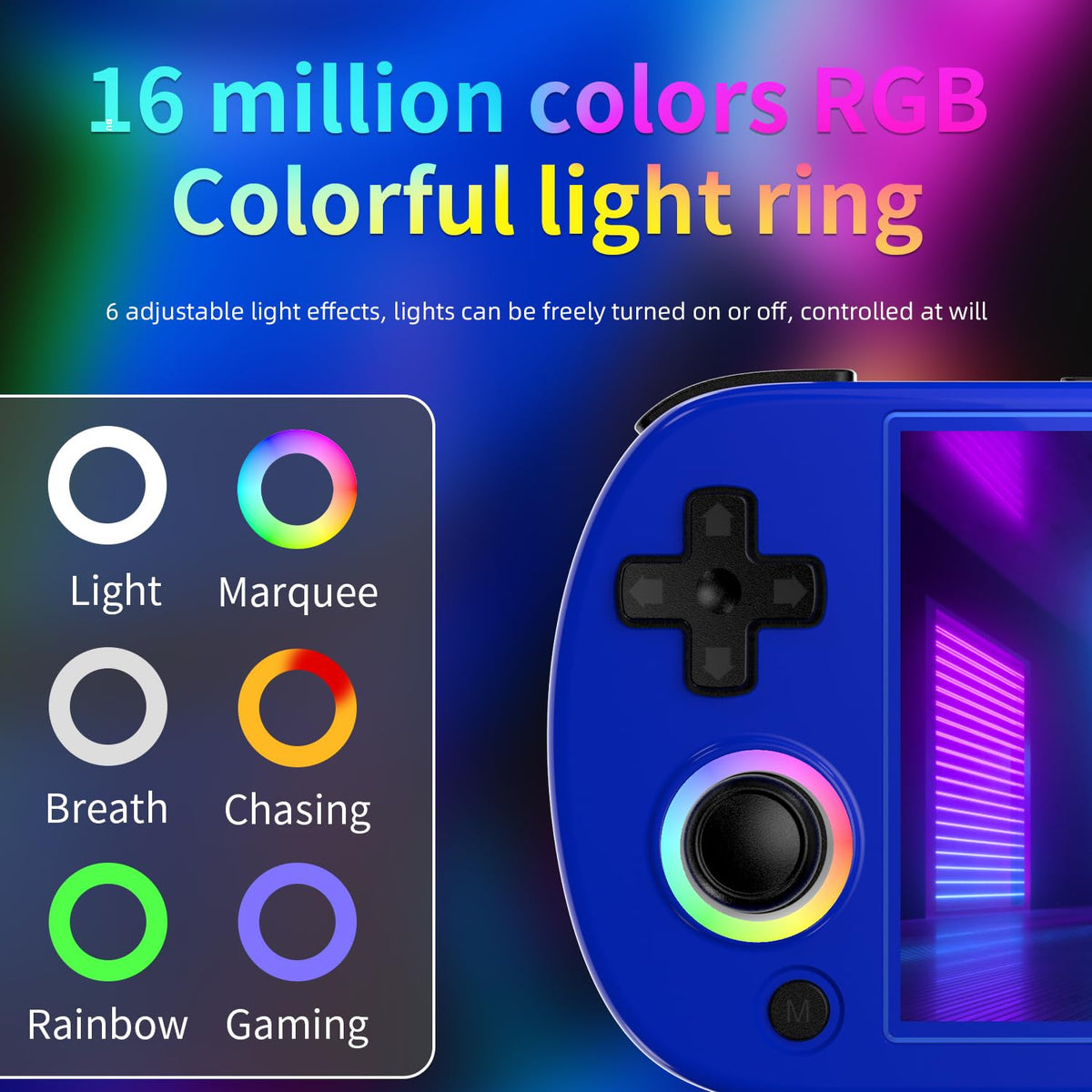 ANBERNIC RG40XX H Retro Gaming Console with 4.0'' IPS Screen, 64GB TF Card, Linux 64-bit System