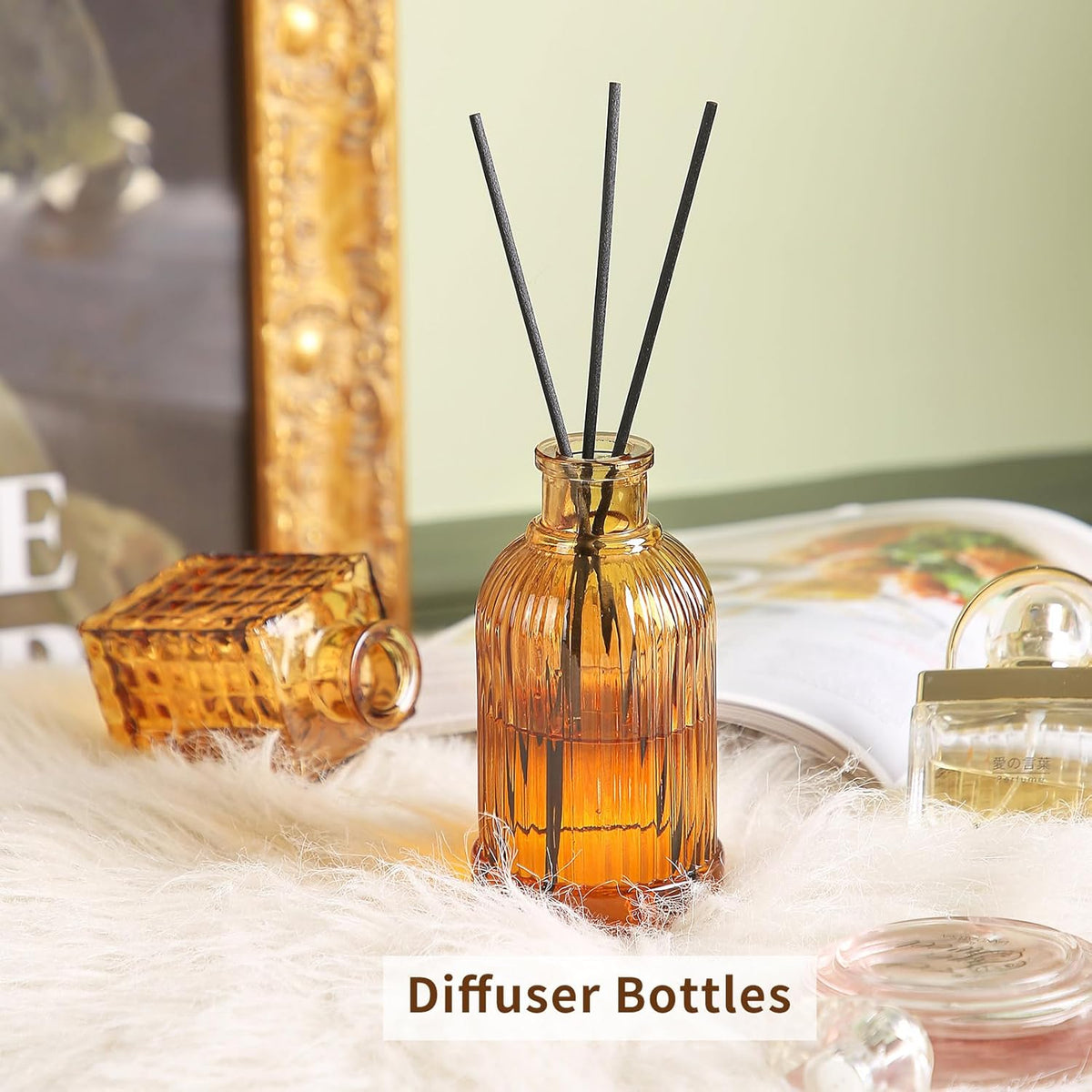 Glass Bud Vases,Small Vase for Flower,Vases for Centerpieces,Vintage Mini Vases for Wedding