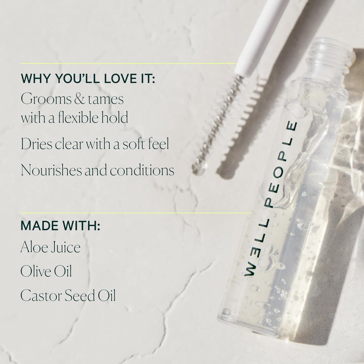 Well People Expressionist Clear Brow Gel, Lightweight Gel For Taming & Nourishing Your Brows