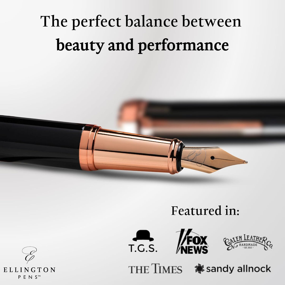 Ellington Pens Luxury Fountain Pen Set- Fountain Pens for Writing - Smooth Fine Nib - Includes