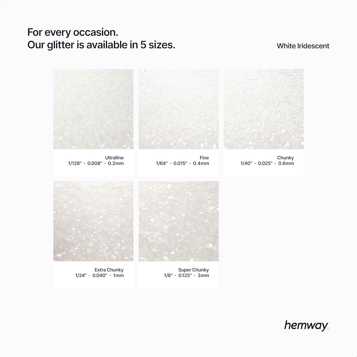 Hemway Biodegradable Glitter Eco Friendly - 100g/3.5oz Bio Cosmetic Safe Sparkle Vegan for Face