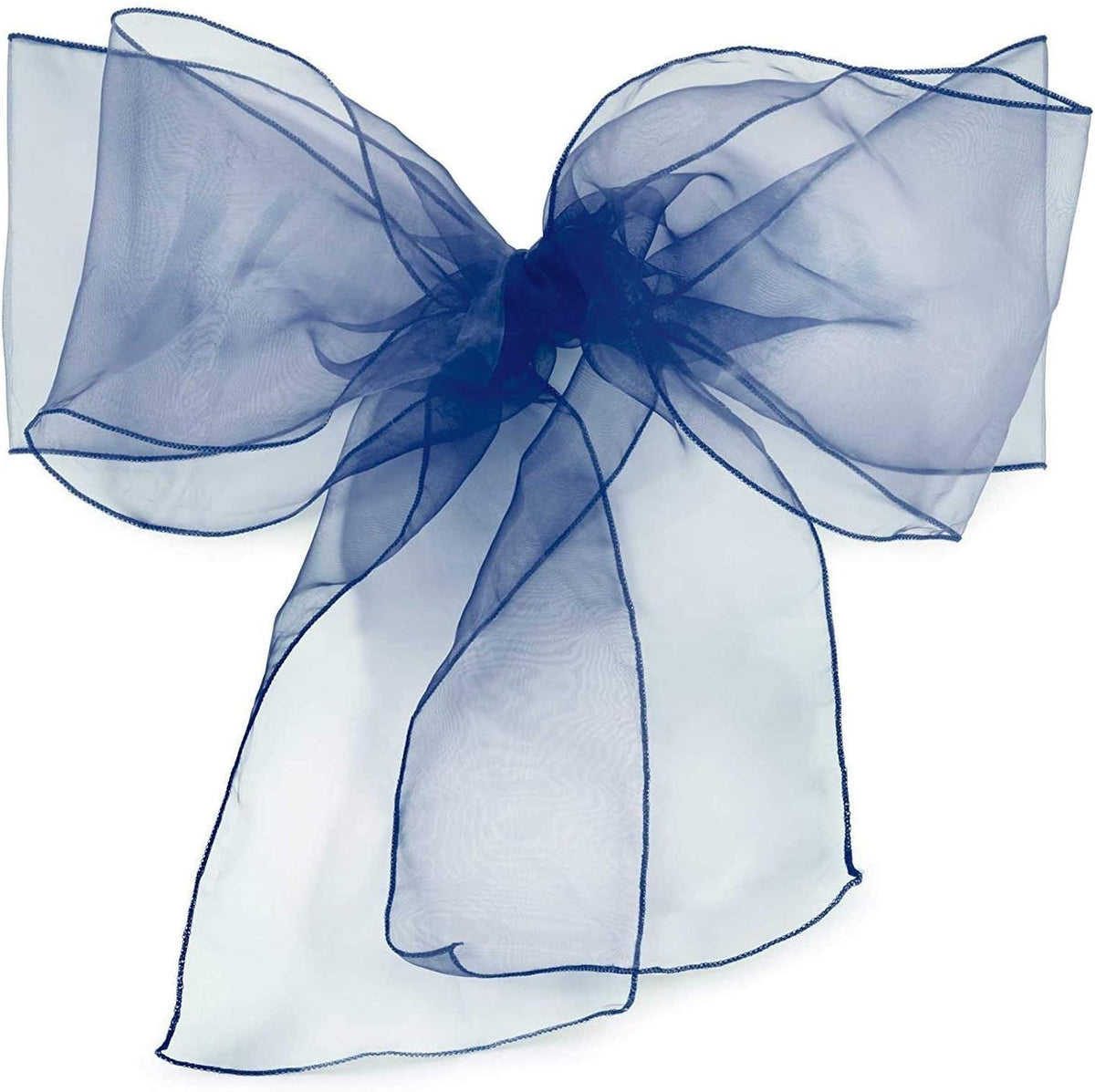 Organza Chair Bow Sash Décor Bows Sashes for Wedding Reception Events Banquets Decoration - (Pack