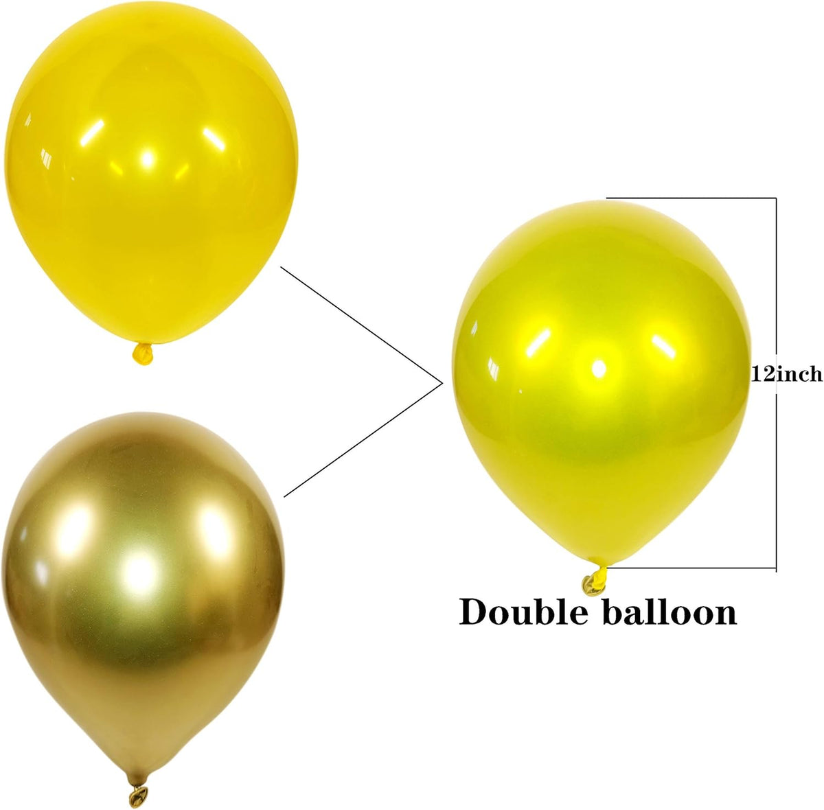 Metallic Colorful Balloons 50 pcs 12 inch Colorful Balloons Double Layer Multicolor Balloons are