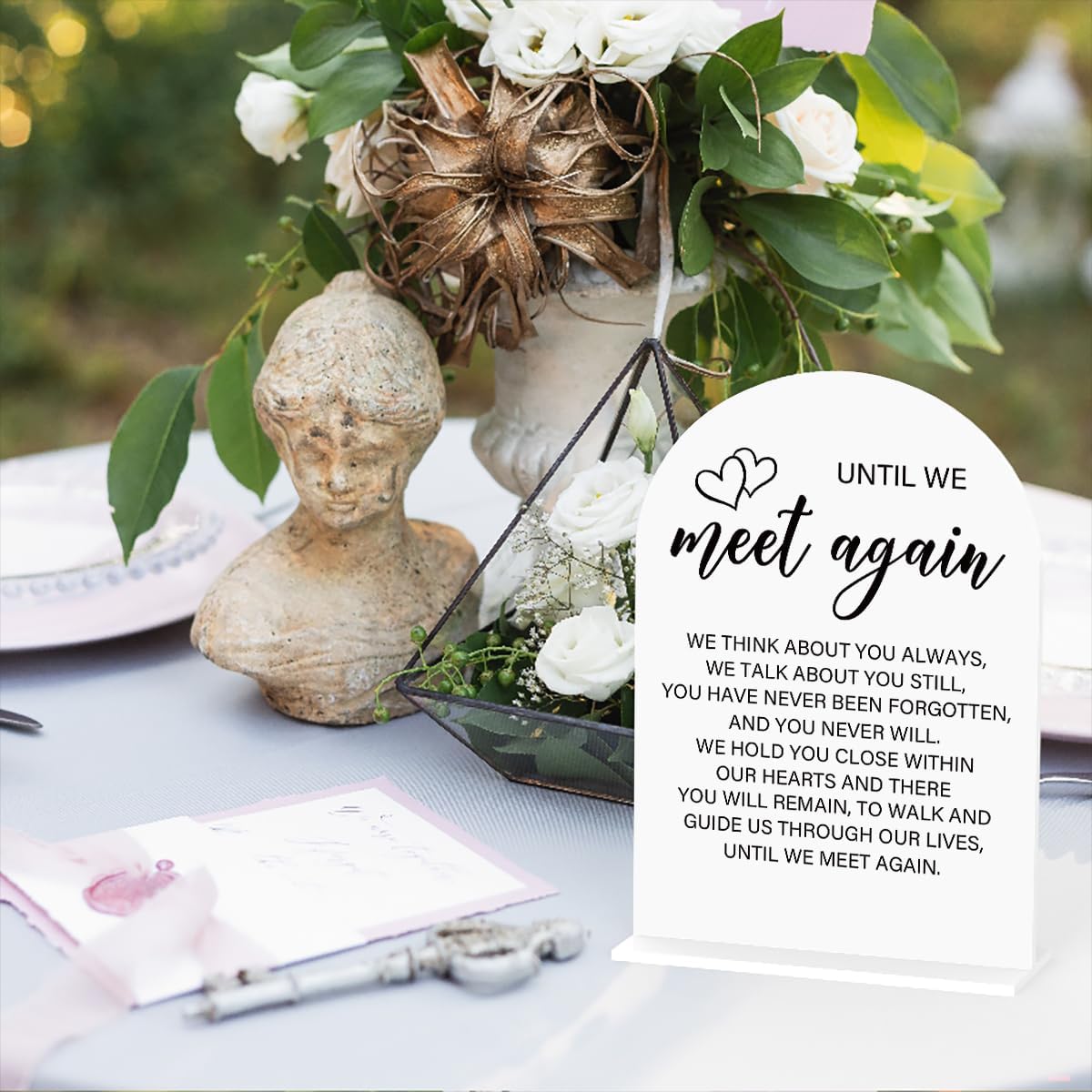 Acrylic Wedding Sign Wedding Signs for Ceremony Until We Meet Again Sign for Wedding Modern