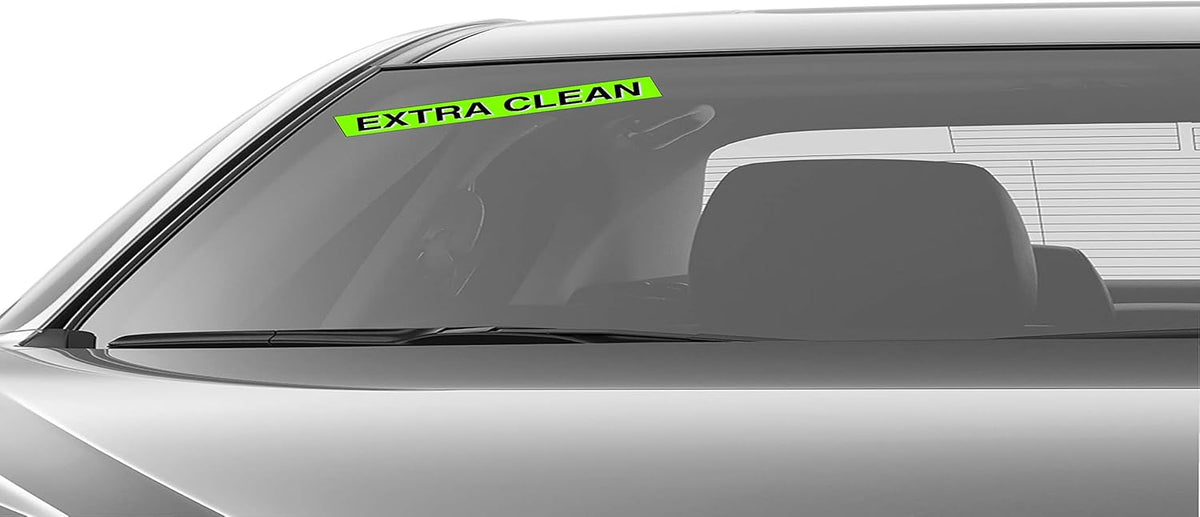 Ez-line Vinyl Windshield Stickers 3 Dozen 15 Inch Chartreuse Slogan Dealership Pro Pack for Car