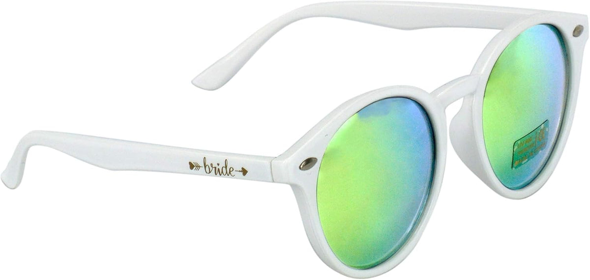 LADY&HOME Bachelorette Party Cat Eye Sunglasses - Bridesmaid & Bridal Shower Supplies, 10pcs Round