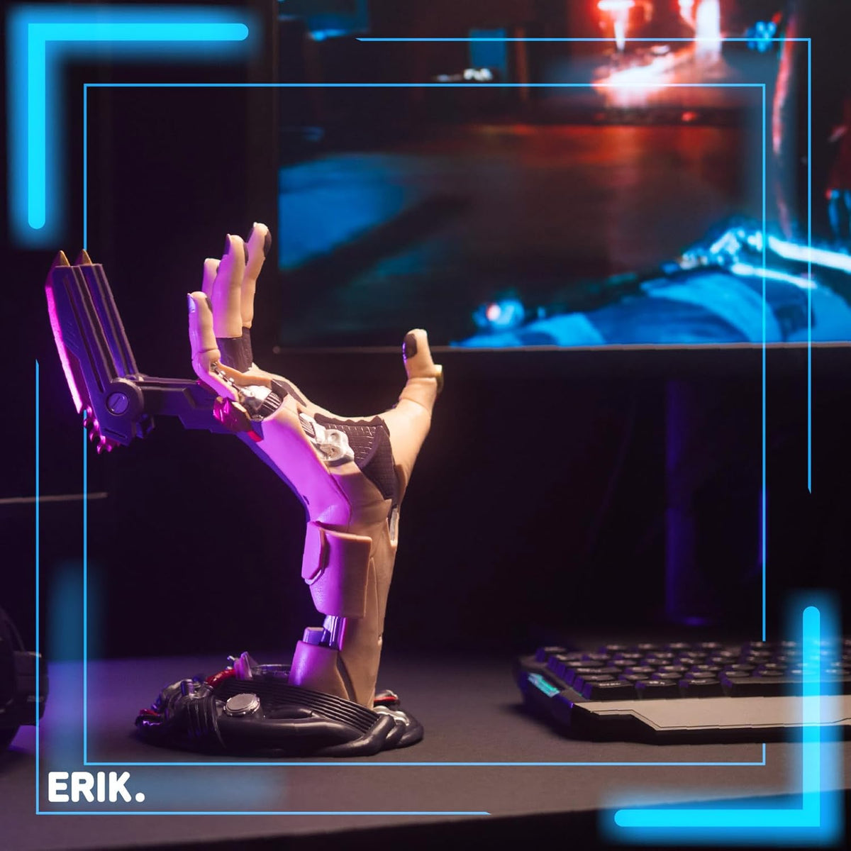 Grupo Erik Cyberpunk Gaming Controller Holder | Gaming Headset Stand | Gaming Stuff & Gaming Room
