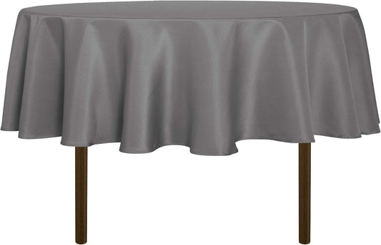 sancua Round Tablecloth - 80 Inch - Water Resistant Spill Proof Washable Polyester Table Cloth