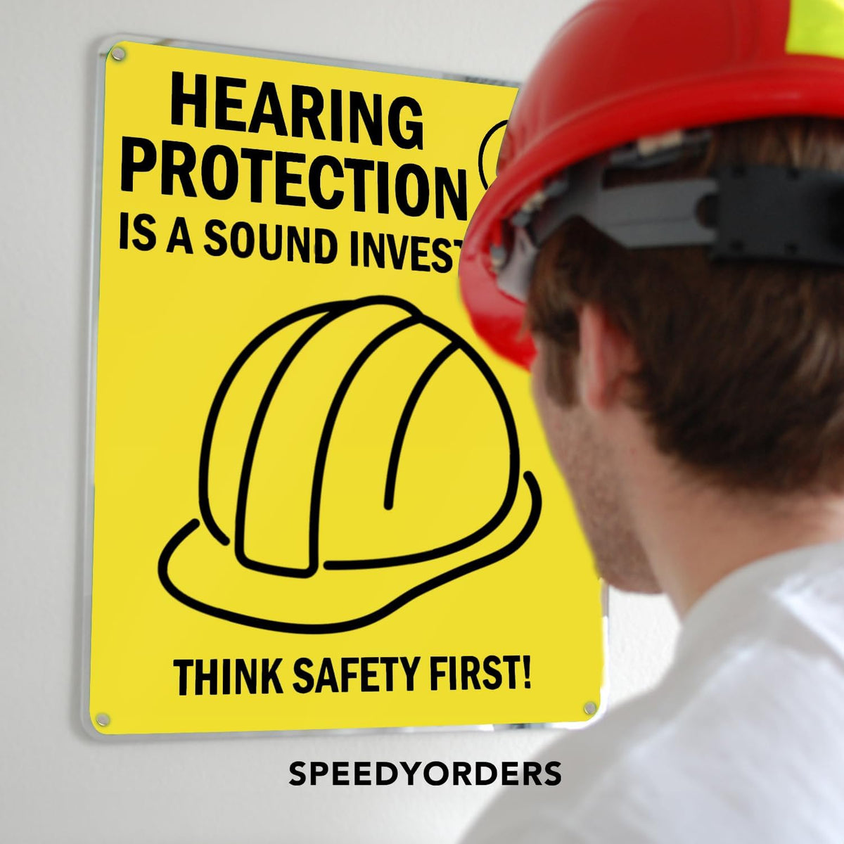 Custom Metal Signs, Personalized Aluminum, Customized Safety, Business Signs - Waterproof, White