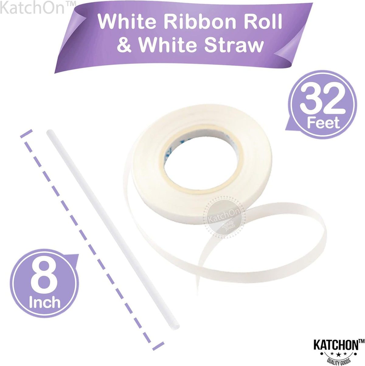 KatchOn, Big Purple Mylar Balloons - 22 Inch, Pack of 6 | Round 4D Metallic Lavender Balloon for