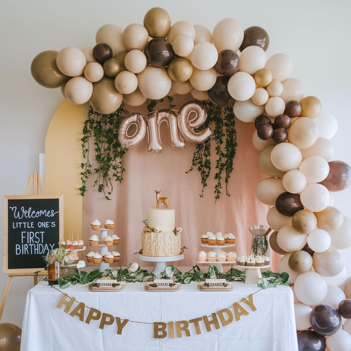 Brown Balloons, 12 Inch Neutral Balloons, Retro Coffee Brown Apricot Sand White Balloon Nude Latex