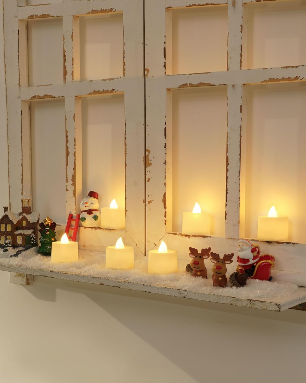 Amagic 24 Pack LED Tea Lights, Flameless Votive Candles, Lasting Electric Fake Small Candles