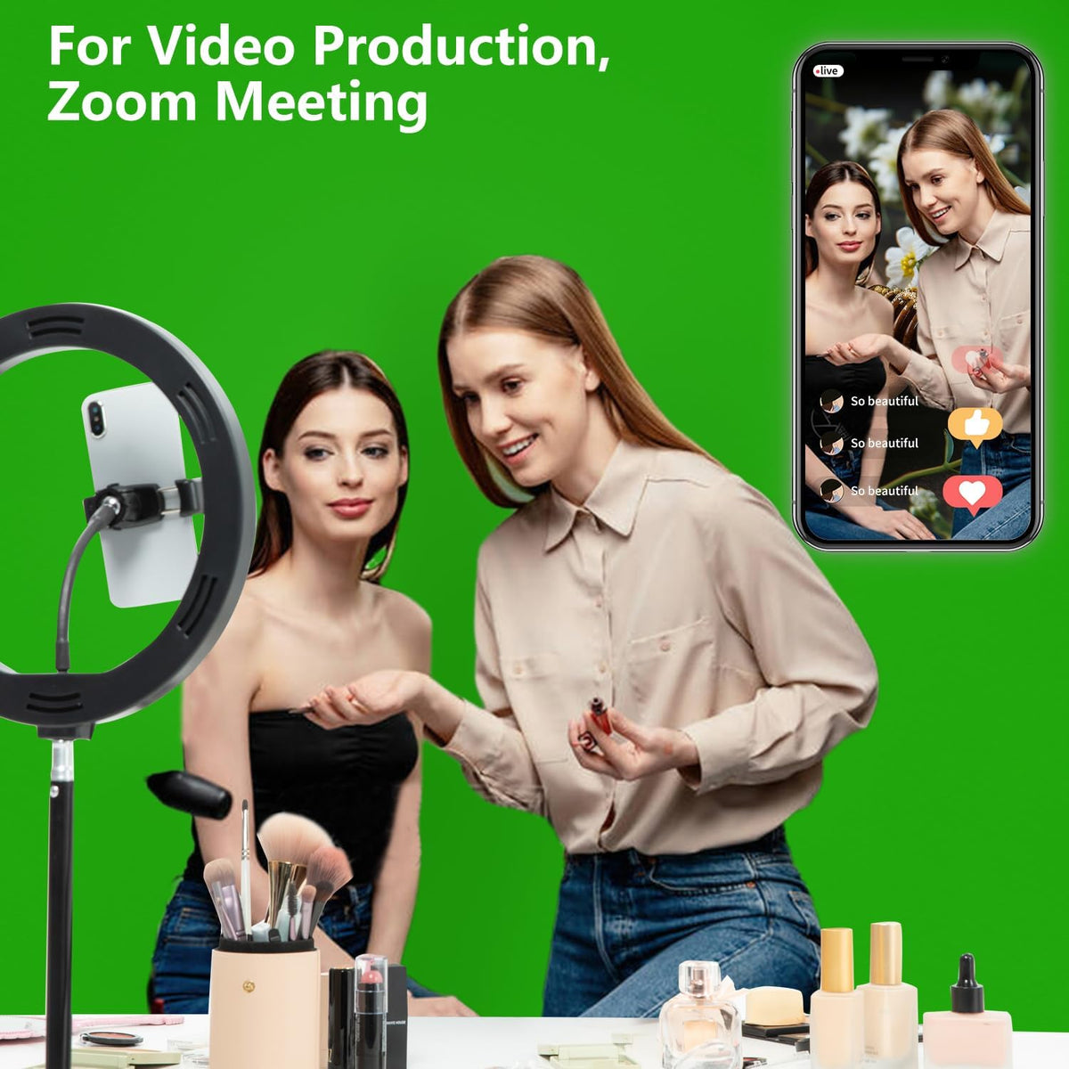 HEMMOTOP Green Screen Backdrop, 5x6.5 ft Photography Chroma Key Greenscreen Background Sheet for