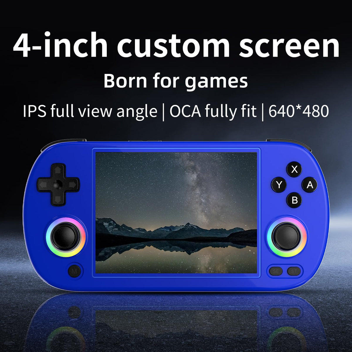 ANBERNIC RG40XX H Retro Gaming Console with 4.0'' IPS Screen, 64GB TF Card, Linux 64-bit System
