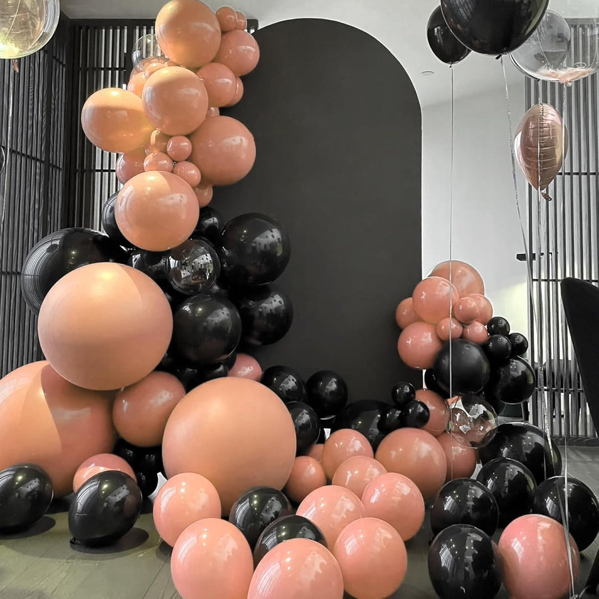 90pack Peach Balloons Different Size 18/12/10/5 Inch Peach Balloon Garland Arch Kit for Graduation