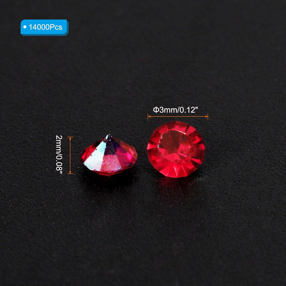 PATIKIL 14000Pcs Wedding Table Scatter Confetti Crystals 3mm Acrylic Diamonds Vase Fillers Gems for