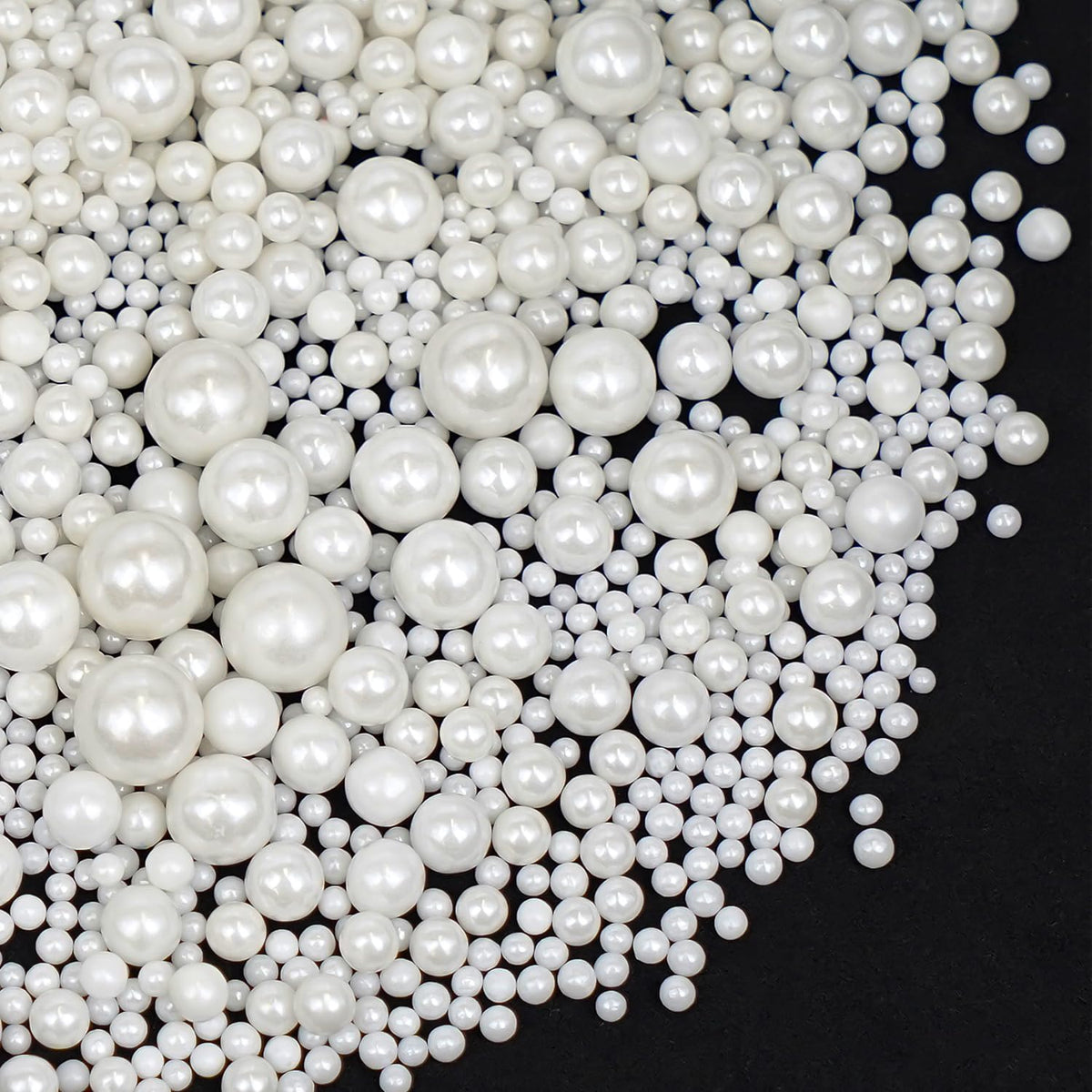 Edible Pearl, White Pearl Sprinkles for Cake Decorating, Cupcake Toppers, Cake Decorations, Ice