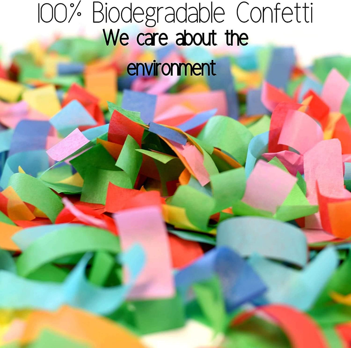 Legend & Co. 12 inch Confetti Cannons Multicolor | Biodegradable Confetti & Air Powered | Launches
